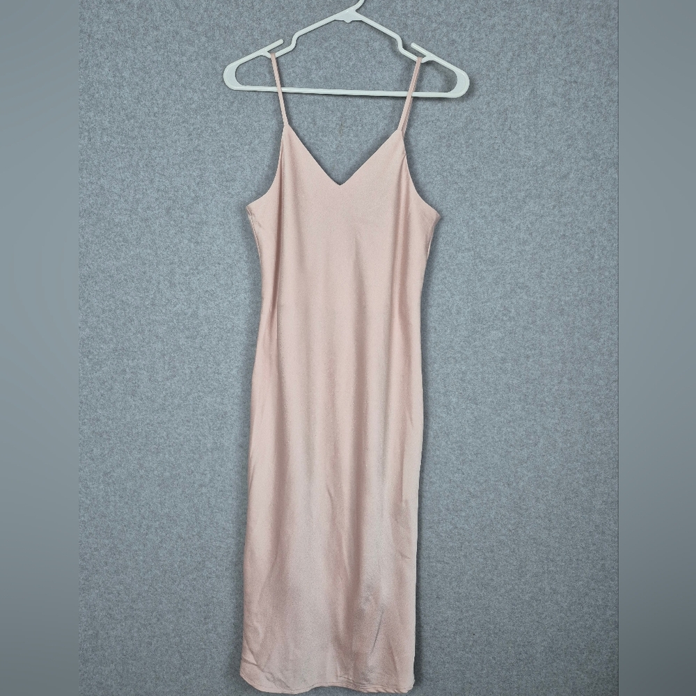 Sam Edelman Satin Slip Dress Blush Pink Size 2